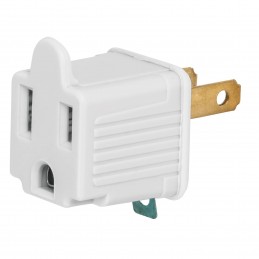 Adaptador 3 a 2 blanco,...