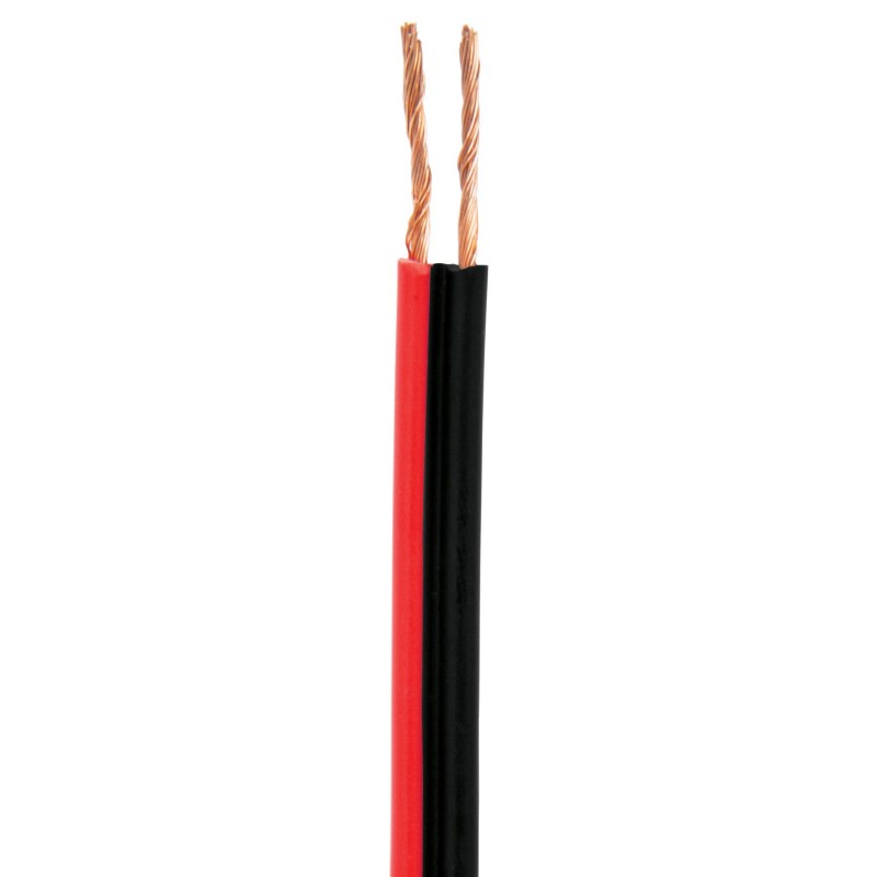 Cable de altavoz, 18 AWG, bicolor, 328.1 ft